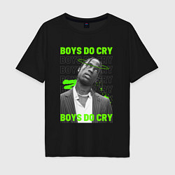 Футболка оверсайз мужская Boys Do Cry Travis Scott, цвет: черный