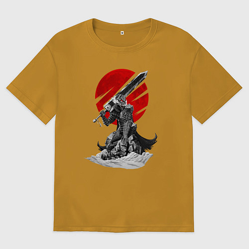 Мужская футболка оверсайз Guts the Black Swordsman / Горчичный – фото 1