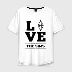 Футболка оверсайз мужская The Sims love classic, цвет: белый