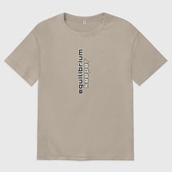 Мужская футболка оверсайз Equilibrium keeper Хранитель равновесия