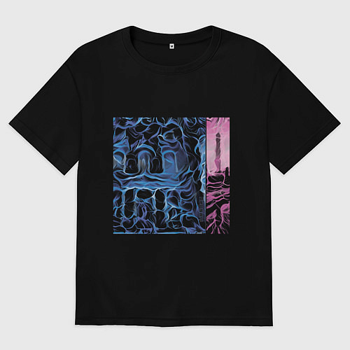 Мужская футболка оверсайз TWISTERiON - This Week - Tuesday / Черный – фото 1