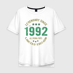 Мужская футболка оверсайз Легендарный с 1992 года