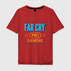 Футболка оверсайз мужская Игра Far Cry pro gaming, цвет: красный