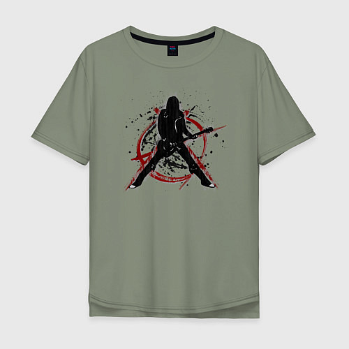 Мужская футболка оверсайз Анархия панк / Авокадо – фото 1