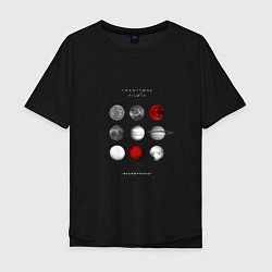 Мужская футболка оверсайз Planets of space