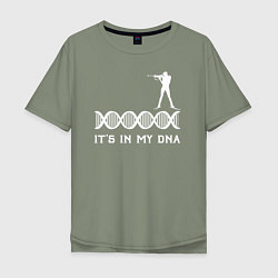 Мужская футболка оверсайз Биатлон в моем ДНК