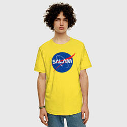 Футболка оверсайз мужская SALAM, цвет: желтый — фото 2