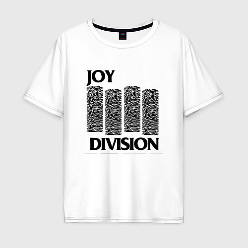 Мужская футболка оверсайз Joy Division - rock / Белый – фото 1