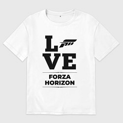 Футболка оверсайз мужская Forza Horizon love classic, цвет: белый