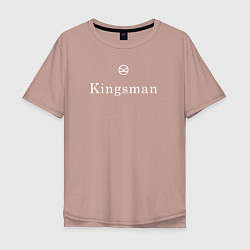 Мужская футболка оверсайз Kingsman - логотип