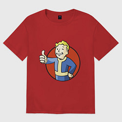 Футболка оверсайз мужская Vault boy like, цвет: красный