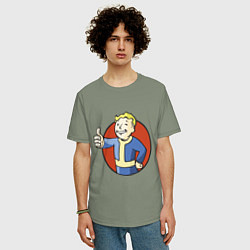 Футболка оверсайз мужская Vault boy like, цвет: авокадо — фото 2