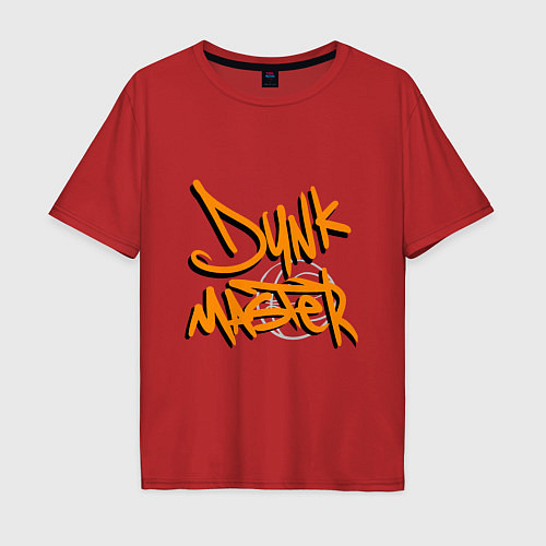 Мужская футболка оверсайз Dunk Master / Красный – фото 1