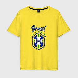 Мужская футболка оверсайз Brasil Football