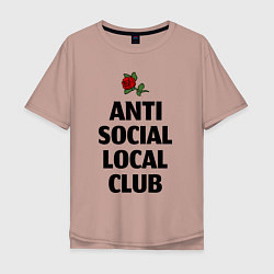 Мужская футболка оверсайз Anti social local club