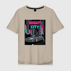 Мужская футболка оверсайз Toyota Soarer Night City