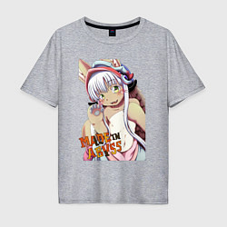 Футболка оверсайз мужская Made in abyss - Nana, цвет: меланж