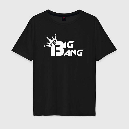 Мужская футболка оверсайз Bigbang logo / Черный – фото 1