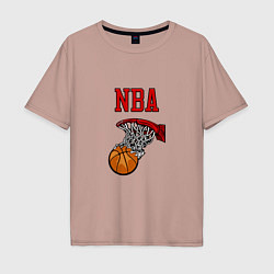 Мужская футболка оверсайз Basketball - NBA logo