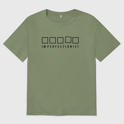 Мужская футболка оверсайз Imperfectionist - Ад перфекциониста