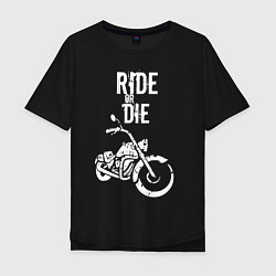 Мужская футболка оверсайз Ride or Die винтаж