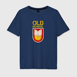 Мужская футболка оверсайз Old School emblem