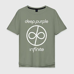 Футболка оверсайз мужская Infinite Deep Purple, цвет: авокадо