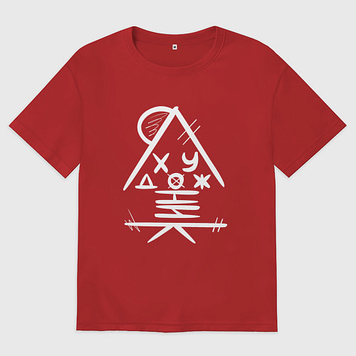 Мужская футболка оверсайз Я - художник / Красный – фото 1