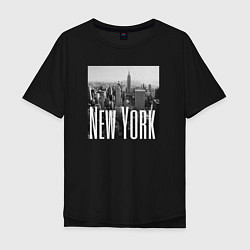 Мужская футболка оверсайз New York city in picture