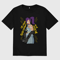 Футболка оверсайз мужская Benders brains, цвет: черный