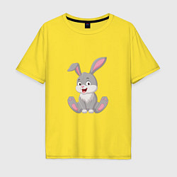Мужская футболка оверсайз Милашка - Кролик