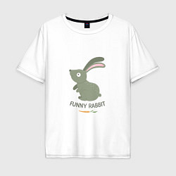 Мужская футболка оверсайз Funny Rabbit