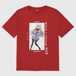 Мужская футболка оверсайз Юна с маракасами - Юна из гостиницы Юраги