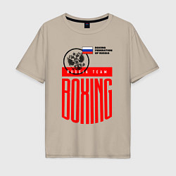 Мужская футболка оверсайз Boxing russia national team