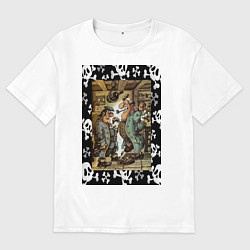 Мужская футболка оверсайз Доктор Ливси и Билли Бонс