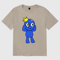 Футболка оверсайз мужская Rainbow Friends, цвет: миндальный