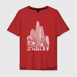 Мужская футболка оверсайз Город Лос Анджелес США
