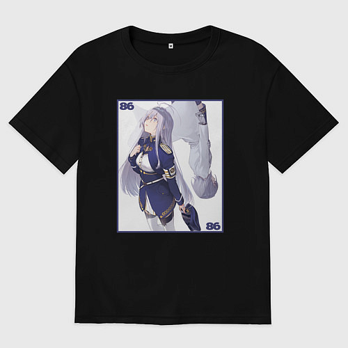 Мужская футболка оверсайз Генриетта и Владилена - 86 / Черный – фото 1