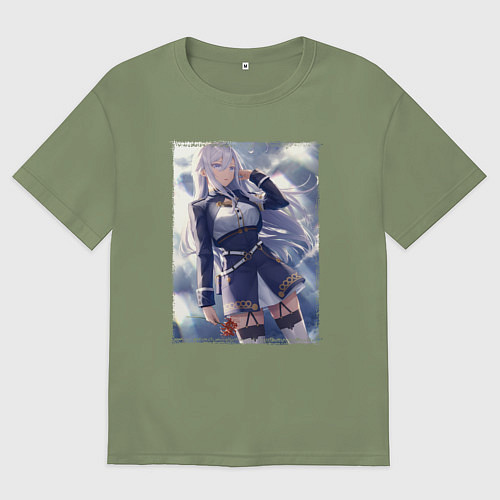 Мужская футболка оверсайз Vladilena Milize - 86 / Авокадо – фото 1