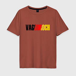 Футболка оверсайз мужская VAGODROCH, цвет: кирпичный