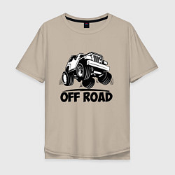 Мужская футболка оверсайз Off road - Jeep Chrysler