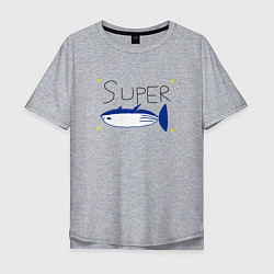 Мужская футболка оверсайз БТС - Супер лосось