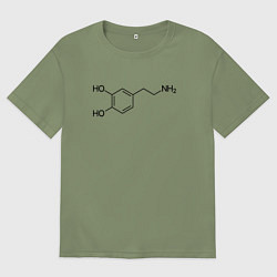 Футболка оверсайз мужская Дофаминчик, цвет: авокадо