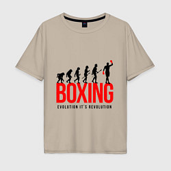 Мужская футболка оверсайз Boxing evolution