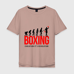 Мужская футболка оверсайз Boxing evolution