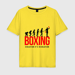 Мужская футболка оверсайз Boxing evolution