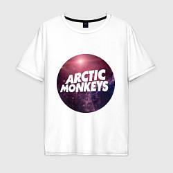 Футболка оверсайз мужская Arctic Monkeys: space, цвет: белый