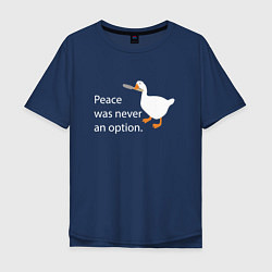 Мужская футболка оверсайз Peace was never an option!