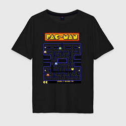 Мужская футболка оверсайз Pac-Man на ZX-Spectrum