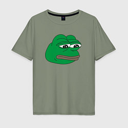 Мужская футболка оверсайз Лягушонок Пепе-Frog Pepe